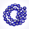 Handmade Evil Eye Lampwork Beads Strands LAMP-S191-02D-03-2