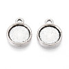 Tibetan Style Alloy Pendant Cabochon Settings PALLOY-N178-02AS-1