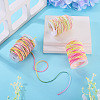 3 Rolls 3 Colors Segment Dyed Macrame Cotton Cord OCOR-TA0004-20B-5