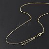 Brass Box Chain Necklaces for Women X-NJEW-D302-42G-3