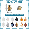 3Bags 3 Colors  Transparent Glass Beads  Segmented Multi-Color Beads GLAA-PH0003-36B-2