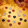 SUPERFINDINGS 24Pcs 2 Style Druzy Resin Pendants RESI-FH0001-38-2