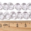 Baking Paint Transparent Glass Beads Strands DGLA-A08-T8mm-KD08-4