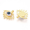 Brass Resin Pendants KK-T070-94-2