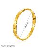 Honeycomb Hexagon 304 Stainless Steel Open Hinged Cuff Bangles for Women TF6134-6