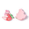 Opaque Resin Cabochons CRES-P023-06H-2