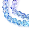 Transparent Glass Beads Strands GLAA-E036-07M-4