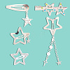 10pcs Iron Alloy Snap Hair Clips PHAR-CP0001-25-8