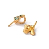 Brass Enamel Eye Pin Peg Bails KK-K399-16B-01-2