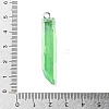 Electroplated Natural Quartz Pendants G-P315-B01-03P-3