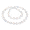 Transparent Electroplate Glass Beads Strands EGLA-C002-AB01-6