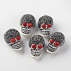 Skull Resin Pendants BRES-K001-01-1