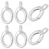 8Pcs Brass Spring Gate Rings KK-BBC0028-43P-1