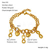 Valentine's Day 304 Stainless Steel Charm Bracelets FS-WGE53E0-03-1