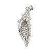 Brass Micro Pave Cubic Zirconia Pendants KK-A269-24P-1