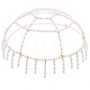 Plastic Pearl Mesh Headbands OHAR-WH20007-07G-6