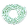 Opaque Solid Color Electroplate Glass Beads Strands LS-EGLA-A039-P2mm-A20-3
