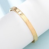 304 Stainless Steel Hinged Bangles for Women BJEW-B161-09G-1