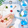 10Pcs 10 Colors Handmade Lampwork Beads LAMP-HS0001-02-4