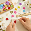 220Pcs 11 Colors Lint Flower Ornament Accessories DIY-MA0006-89-3