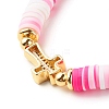Polymer Clay Heishi Beads Stretch Bracelet for Women BJEW-JB07207-03-5