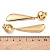 304 Stainless Steel Dangle Stud Earrings for Women EJEW-F412-01G-01-5