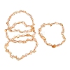 Heated Natural Citrine Beaded Stretch Bracelets GG-CBA05D5-02A-10-4