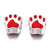 Alloy Enamel European Beads LS-MPDL-T005-003D-RS-2