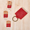 PU Imitation Leather Keychains KEYC-WH0003-08AB-3