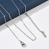 1.6MM 304 Stainless Steel Cable Chain Necklaces for Women SA-CBACA62-03P-1