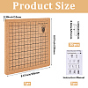 Square Cork Cotton Rope Knitting Board AJEW-WH20017-87A-2