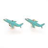 Alloy Airliner Brooches JEWB-G006-06LG-1