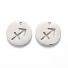 Tarnish Resistant 201 Stainless Steel Pendants STAS-Z001-B-12P-1