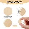 Beech Wooden Flat Round Unfinished Wood WOOD-OC0004-24B-2