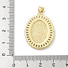 Brass Micro Pave Cubic Zirconia Pendants KK-H537-27B-G-3
