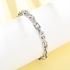 304 Stainless Steel Cable Chain Bracelets for Women Men LS-BJEW-F529-04P-2