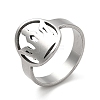 Non-Tarnish 201 Stainless Steel Finger Rings RJEW-G278-11P-1