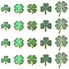 20Pcs 5 Styles Saint Patrick's Day Clover Alloy Enamel Lapel Pin Back Brooches for Backpack Clothes JEWB-CJ0003-65-1
