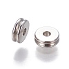 201 Stainless Steel Grooved Spacer Beads STAS-P239-05P-2