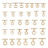 Kissitty 32Pcs 16 Styles Rack Plating Brass Toggle Clasps KK-KS0001-25-2