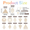 DIY Geometry Earring Making Kit DIY-TA0005-46-3