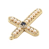 Brass Micro Pave Cubic Zirconia Pendants KK-L228-29G-2