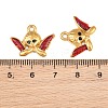 304 Stainless Steel Enamel Pendants SA-CBAF5D5-18G-01-3