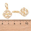 Brass Micro Pave Cubic Zirconia Peg Bails KK-A279-06G-3