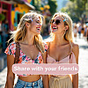 10Pcs 5 Colors Gradient Color Iron Alligator Hair Clips OHAR-TA0001-14-9