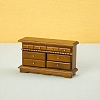 Dollhouse Miniature Furniture  Wooden Cabinet TV Stand Five-drawer PW-WG57C6F-01-2