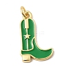 Brass Enamel Pendants KK-A296-51G-02-1
