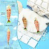 2Pcs 2 Colors Brass Enamel Pendants KK-CJ0005-79-2
