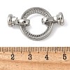 Brass Pave Clear Cubic Zirconia Fold Over Clasps KK-M320-24P-3