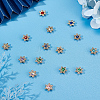 Gorgecraft 100Pcs 10 Colors Alloy Rhinestone Cabochons FIND-GF0005-91-4